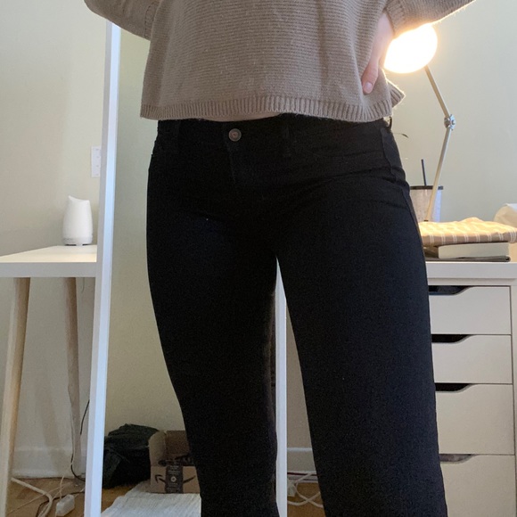 Black Hollister Super Skinny Low Rise Jeans - Picture 2 of 5